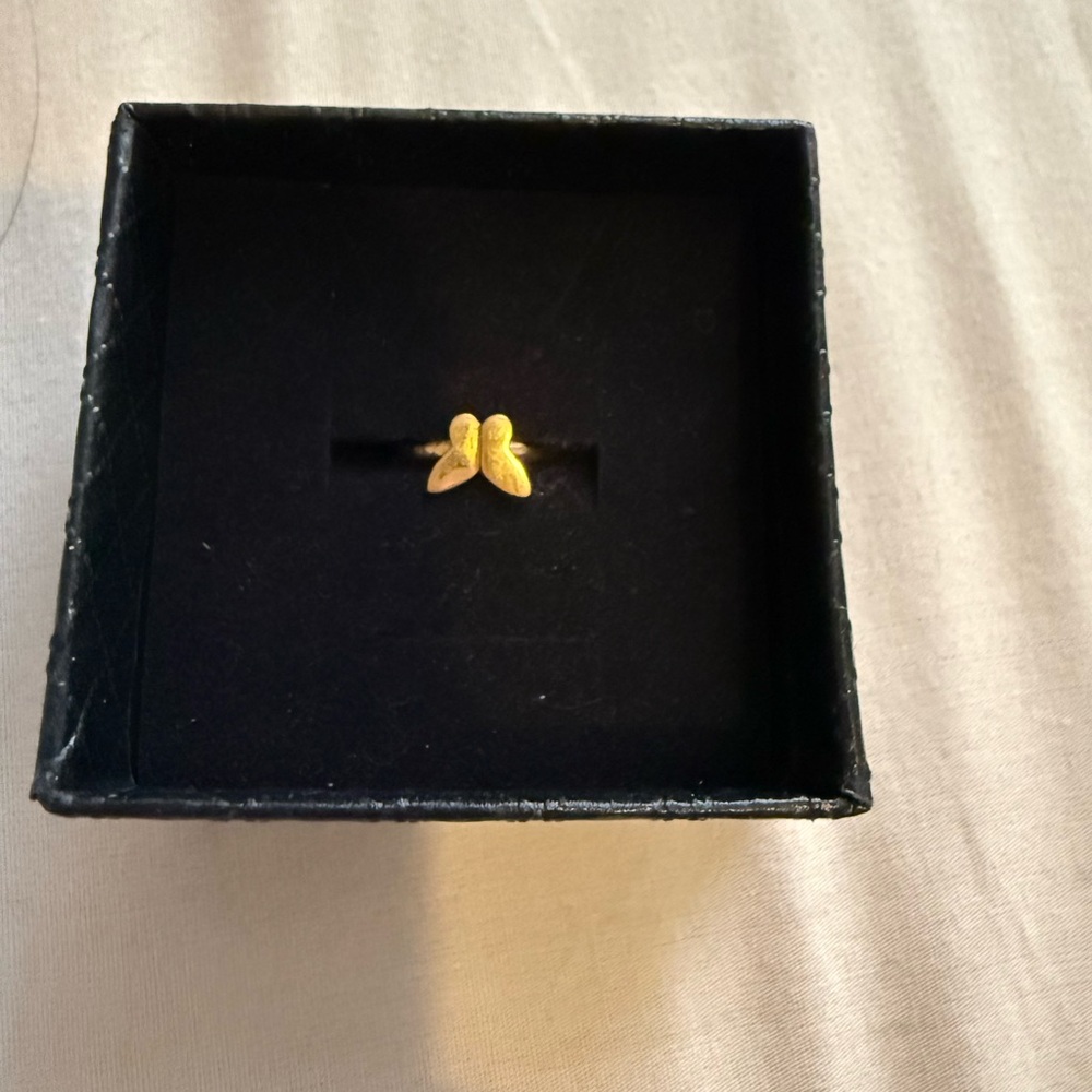 22k Gold Butterfly Ring